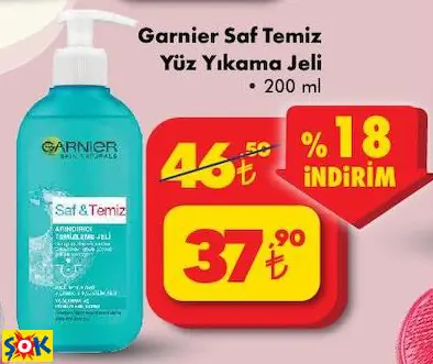 GARNİER SAF TEMİZ YÜZ YIKAMA JELİ